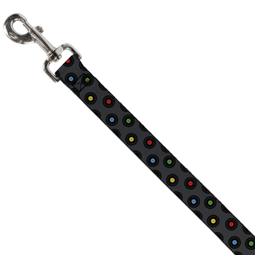 Dog Leash - Vinyl Records Gray/Black/Mutli Color