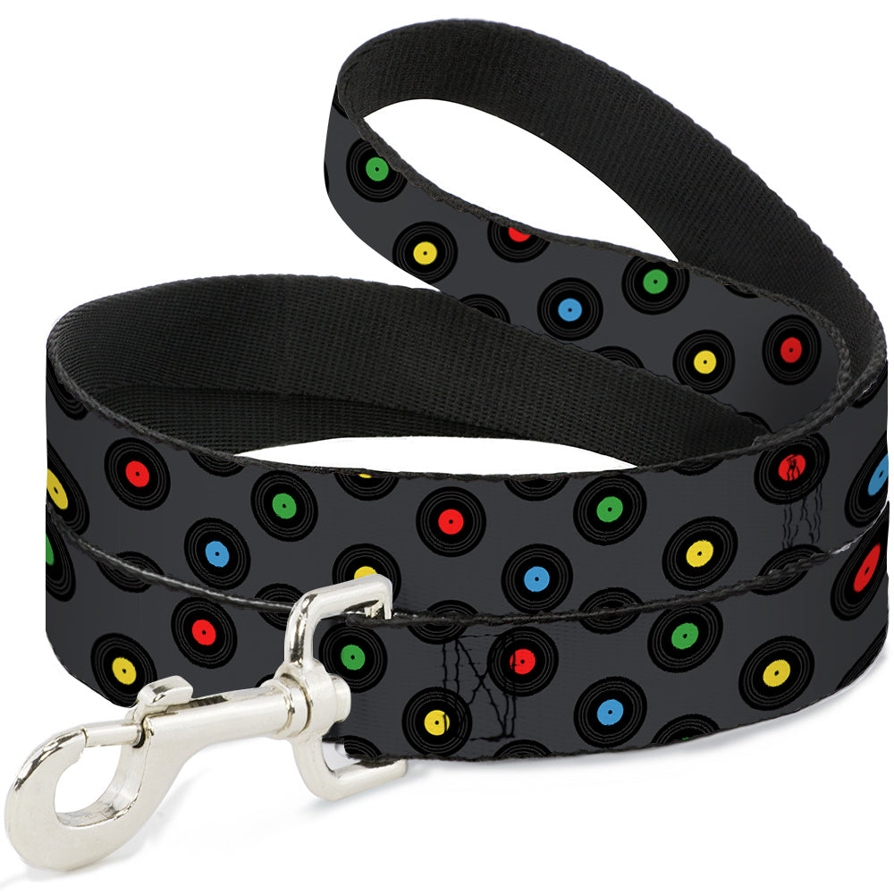 Dog Leash - Vinyl Records Gray/Black/Mutli Color