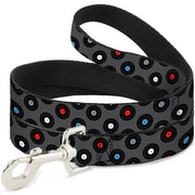 Dog Leash - Vinyl Records Gray/Black/Red/Blue/White