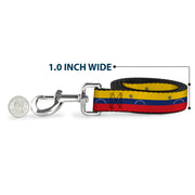 Dog Leash - Venezuela Flag Continious Repeat