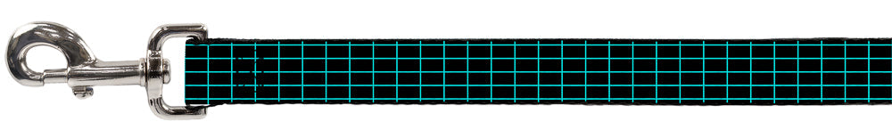 Dog Leash - Wire Grid Black/Blue