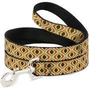 Dog Leash - Wallpaper1 Ogee Tan/Orange/Brown