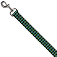 Load image into Gallery viewer, Dog Leash - Wire Grid Black/Turquoise/Yellow
