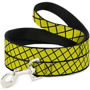 Dog Leash - Wire Grid Yellow/Black/Gray