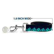 Dog Leash - Waves Navy/Blue Shades