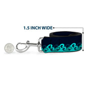 Dog Leash - Waves Navy/Blue Shades