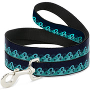 Dog Leash - Waves Navy/Blue Shades