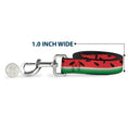 Load image into Gallery viewer, Dog Leash - Watermelon Stripe Red/Green/Black
