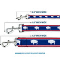 Load image into Gallery viewer, Dog Leash - Wyoming Flags Bison Silhouette
