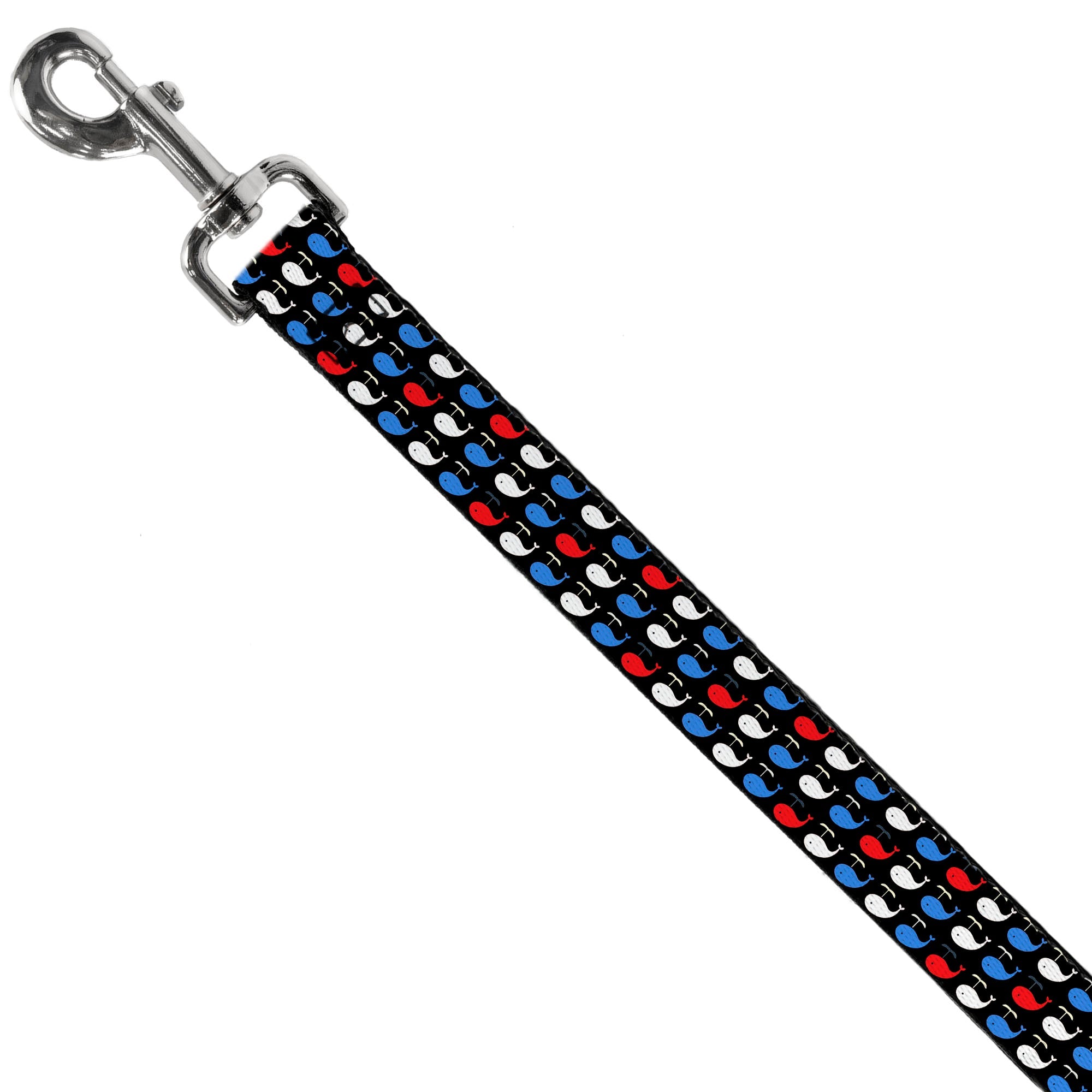 Dog Leash - Whales Navy/Red/White/Blue