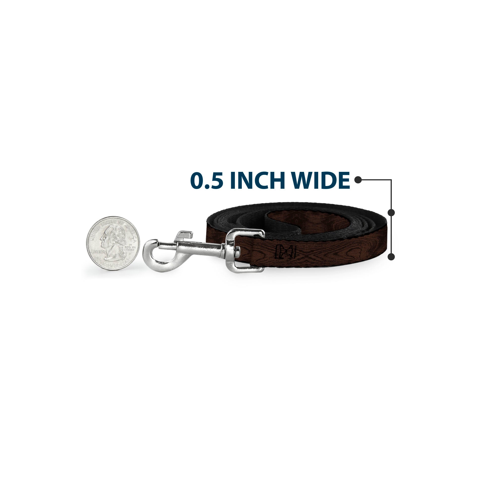 Dog Leash - Wood Grain Walnut