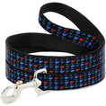 Load image into Gallery viewer, Dog Leash - Whales Navy/Green/Blue/Red
