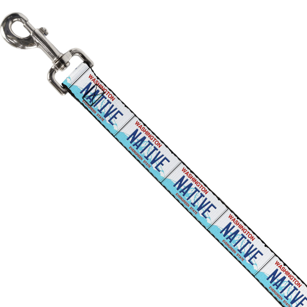 Dog Leash - Washington License Plate NATIVE
