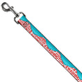 Load image into Gallery viewer, Dog Leash - WASHINGTON Mountain Range Turquoise/White/Red
