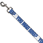 Dog Leash - YOU MAD BRO White/Royal