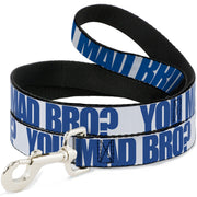 Dog Leash - YOU MAD BRO White/Royal