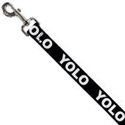 Dog Leash - YOLO Black/White