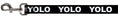 Load image into Gallery viewer, Dog Leash - YOLO Black/White
