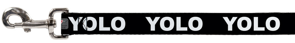 Dog Leash - YOLO Black/White