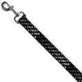 Load image into Gallery viewer, Dog Leash - YOLO Diagonal Black/Gray/White
