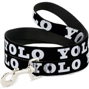 Dog Leash - YOLO Bold Black/White