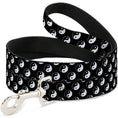 Load image into Gallery viewer, Dog Leash - Yin Yang Monogram Black/White

