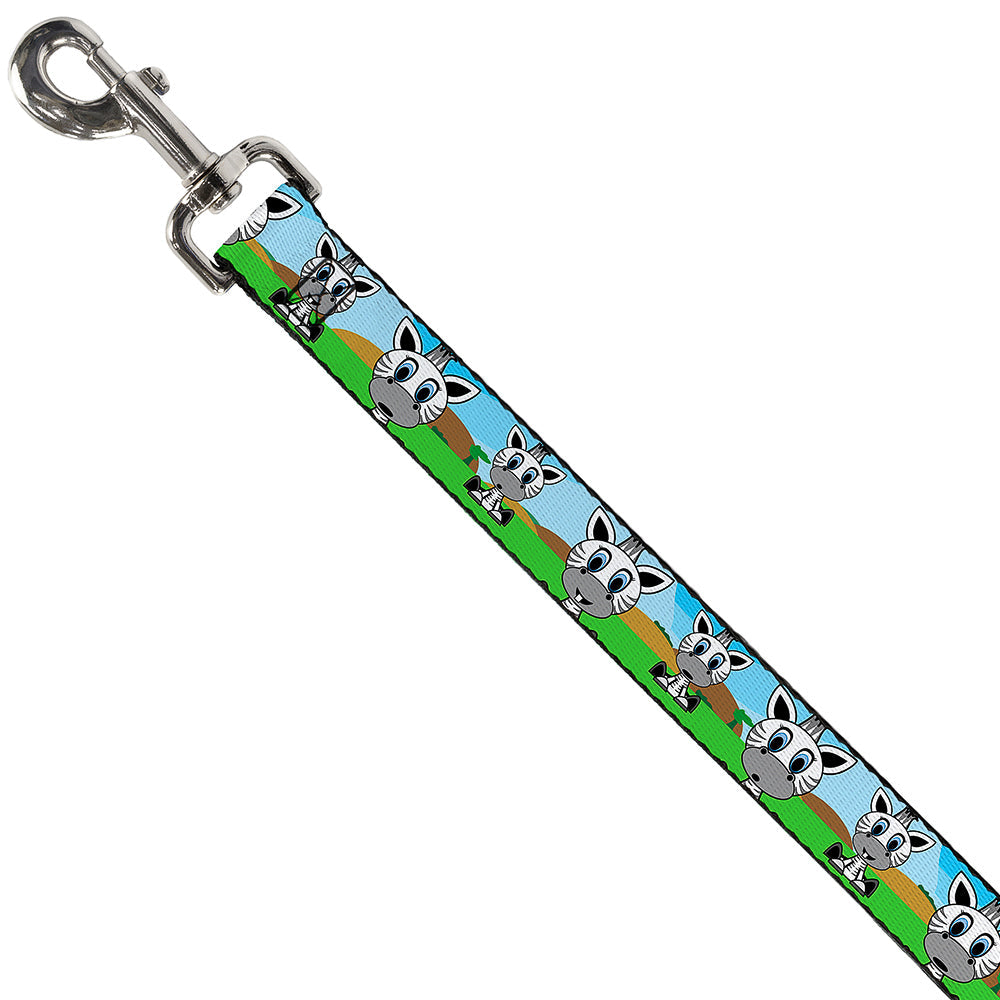 Dog Leash - Zebra Cartoon