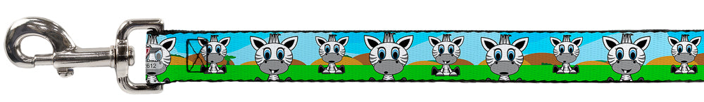 Dog Leash - Zebra Cartoon