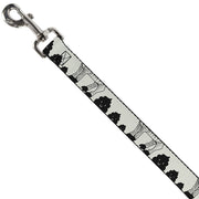 Dog Leash - Zebra Poops Off-White/Black