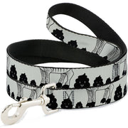Dog Leash - Zebra Poops Off-White/Black