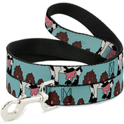 Dog Leash - Zebra Poops Color