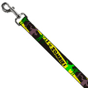 Dog Leash - Zombies Biohazard Black/Yellow/Green