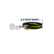 Dog Leash - Zombies Biohazard Black/Yellow/Green