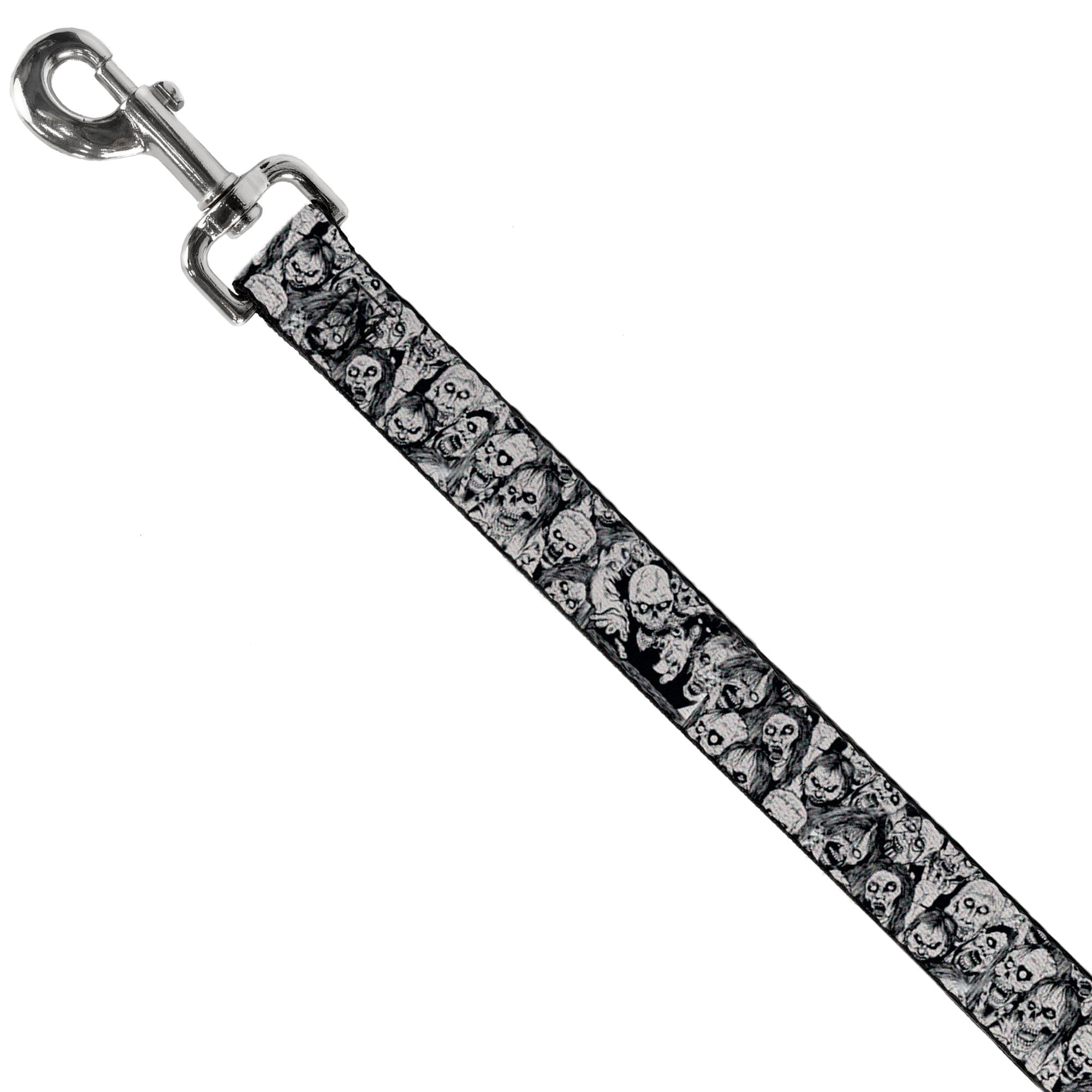 Dog Leash - Zombie Skulls Sketch