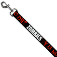 Load image into Gallery viewer, Dog Leash - Zombies Y U NO DIE Black/White/Red
