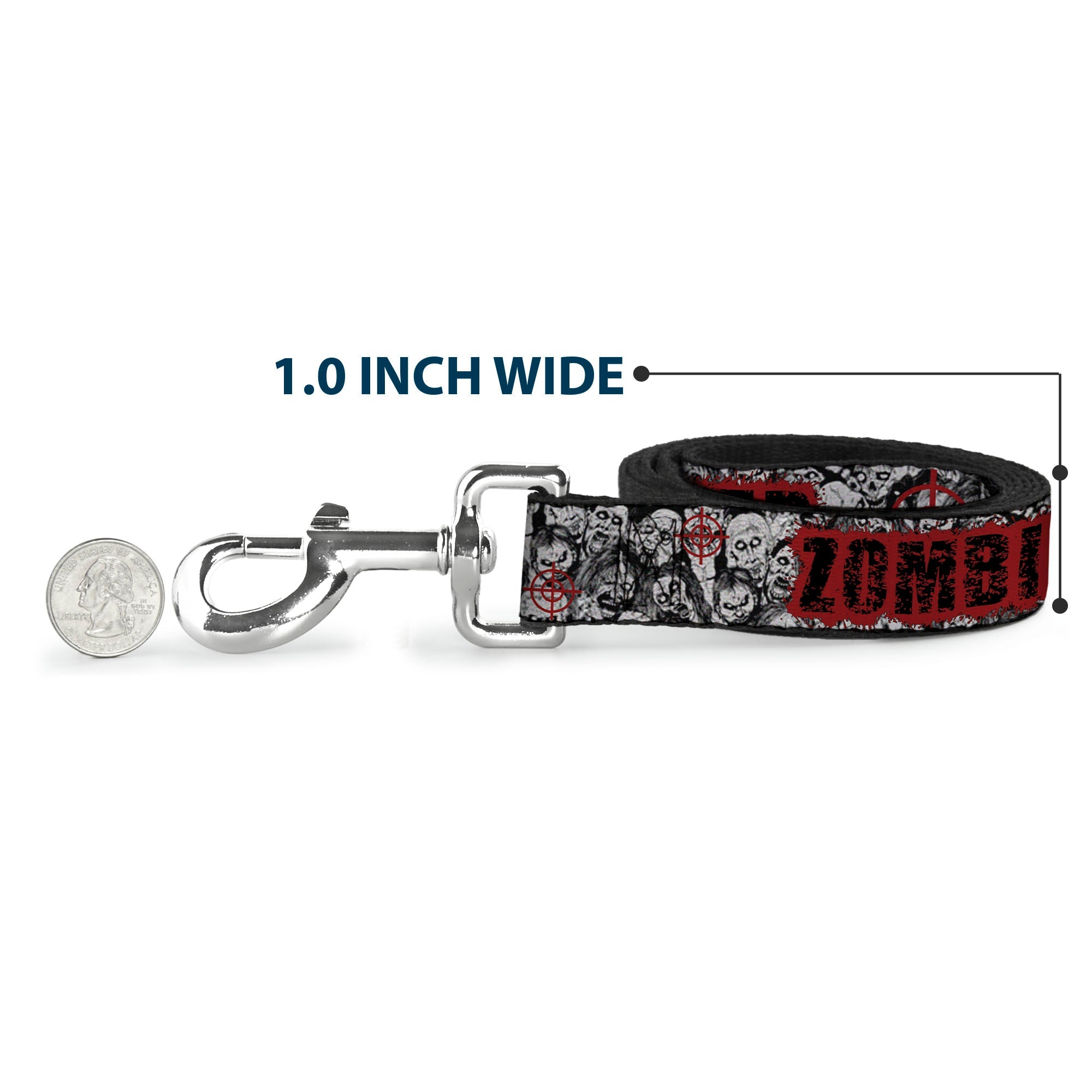 Dog Leash - ZOMBIE KILLER w/Stacked Zombies Sketch