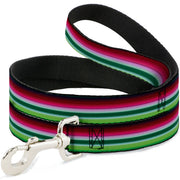 Dog Leash - Zarape1 Horizontal Red/White/Green