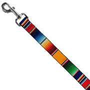 Dog Leash - Zarape2 Vertical Multi Color Stripe