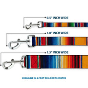 Dog Leash - Zarape2 Vertical Multi Color Stripe