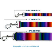 Dog Leash - Zarape3 Vertical Multi Color Fade