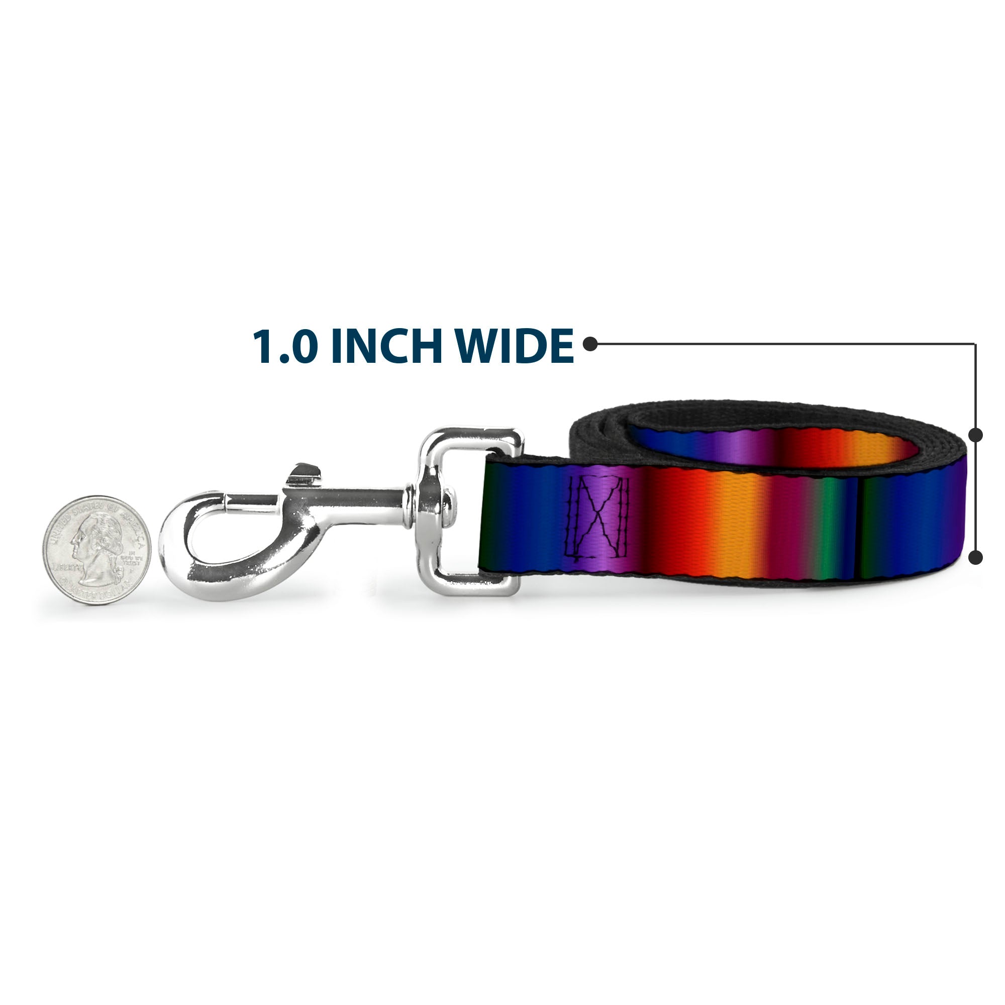 Dog Leash - Zarape3 Vertical Multi Color Fade