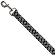 Dog Leash - Zig Zag Black/Gray/White