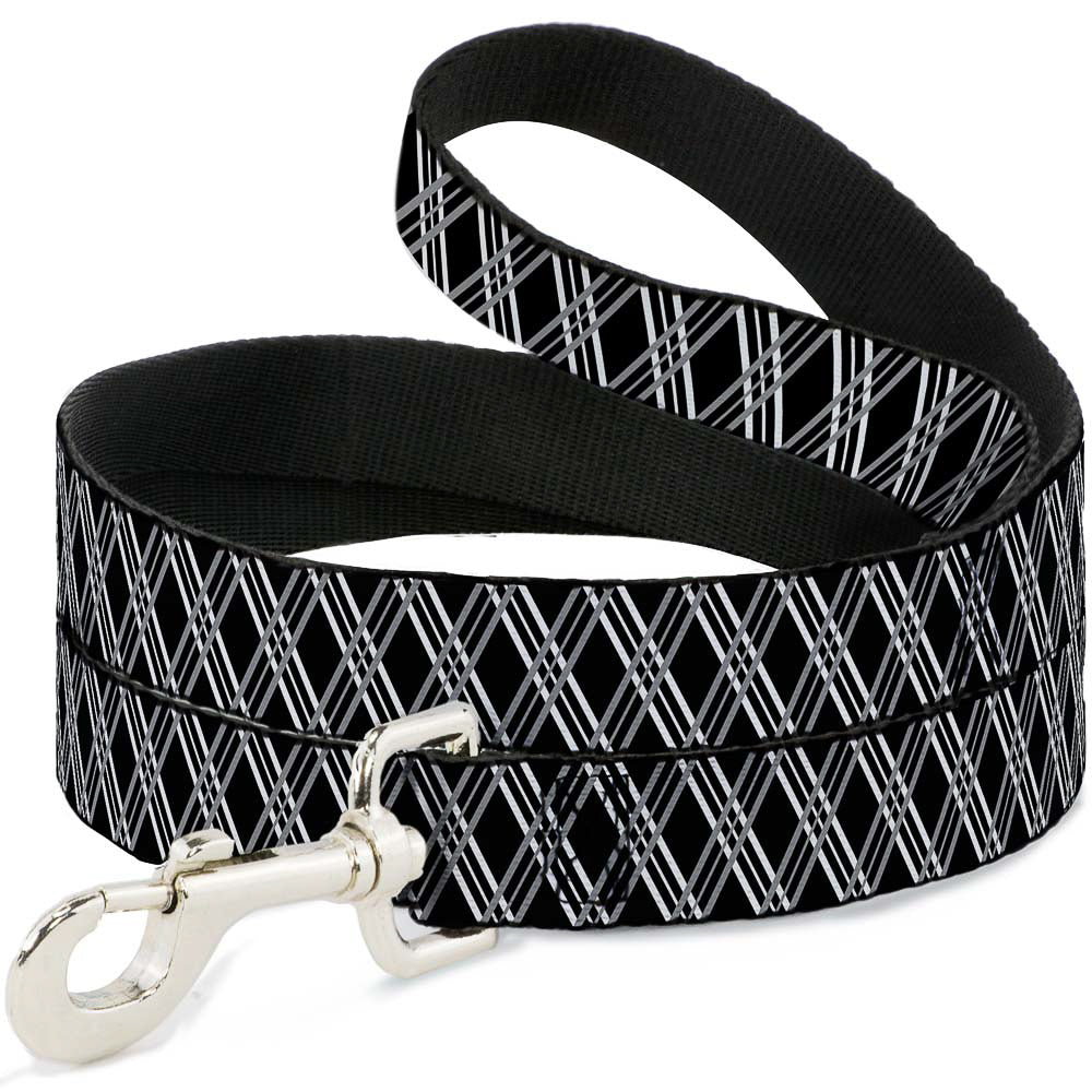 Dog Leash - Zig Zag Black/Gray/White