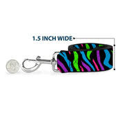 Dog Leash - Zebra Black/Blue/Green/Pink/Purple