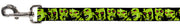 Dog Leash - Zombie Expressions Black/Green/Red