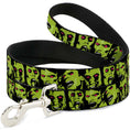 Load image into Gallery viewer, Dog Leash - Zombie Expressions Black/Green/Red
