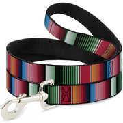 Dog Leash - Zarape5 Vertical Multi Color Stripe