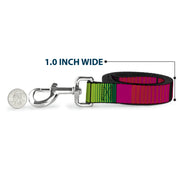 Dog Leash - Zarape7 Vertical Pinks/Blues/Greens/Black