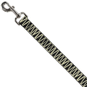 Dog Leash - Zig Zag Doodle Cream/Black