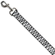 Dog Leash - Zig Zag Doodle Black/White
